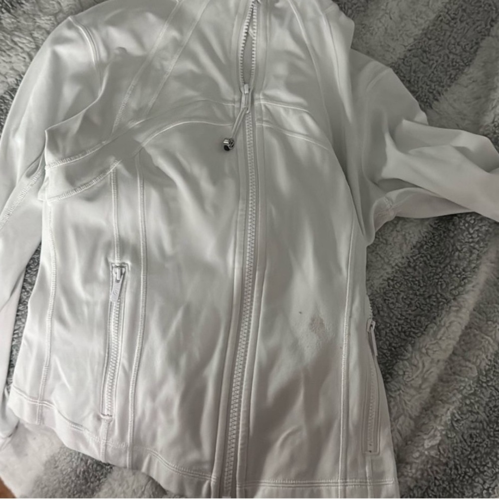 Lululemon Athletica White Zip-Up Jacket